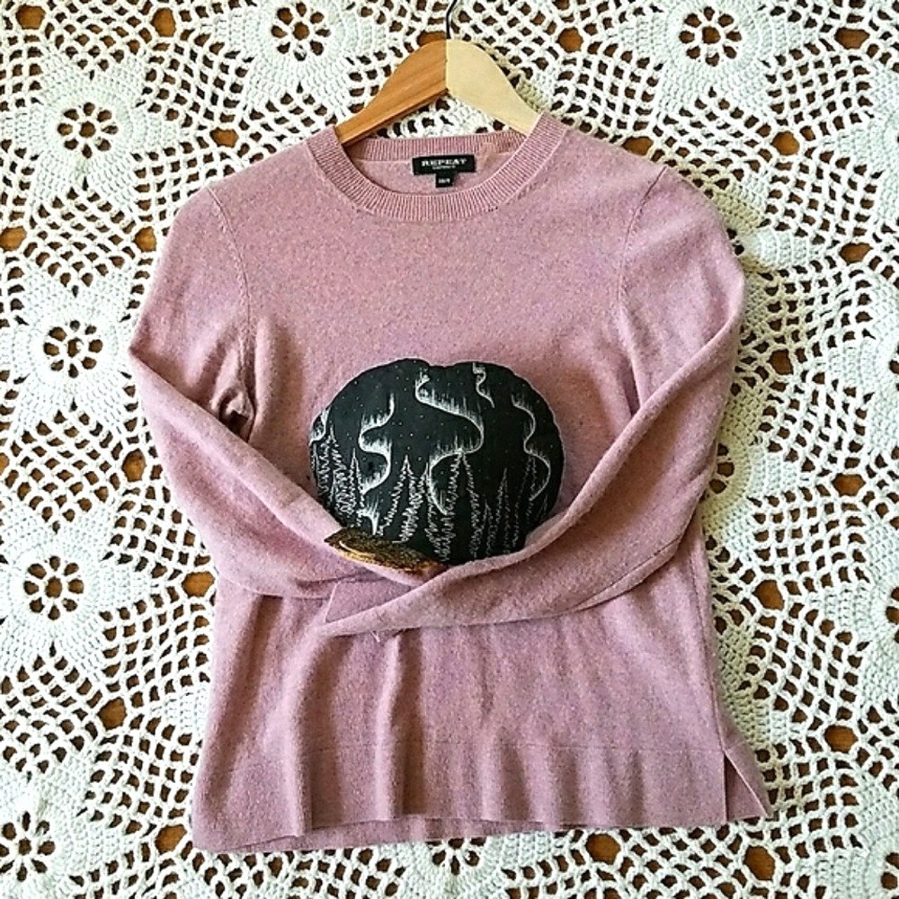 Repeat Cashmere Pullover In A Beautiful Unique Colour